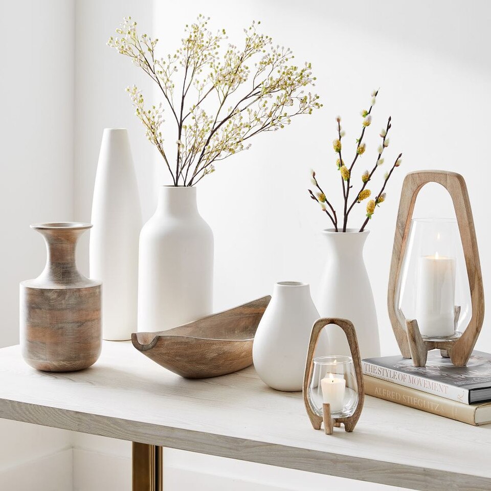 Pure White Ceramic Vases West Elm UK